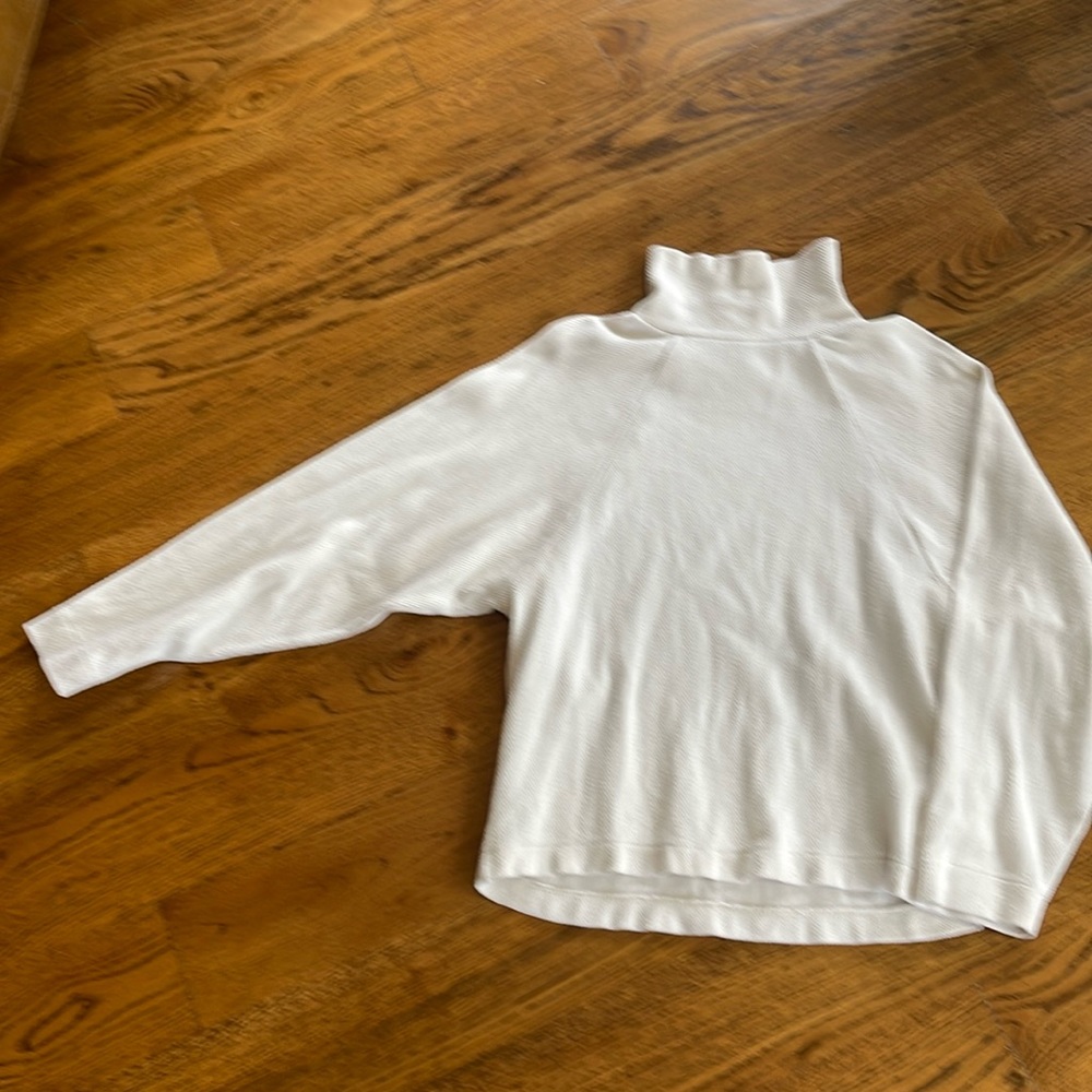 Madewell mock turtle pullover in slight off white